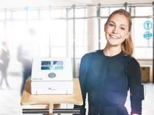 Home EMS trainer van StimaWELL voor fitter worden thuis - effectieve elektrische spierstimulatie